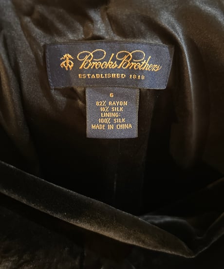 Brooks Brothers Velvet Camisole Dress BK