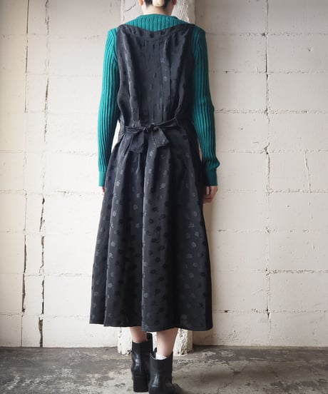 Shadow Flower Pattern Dress BK
