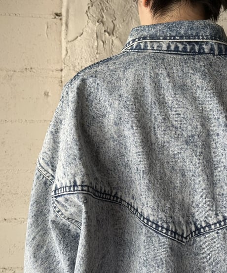 Open Collar Denim Coat LBL