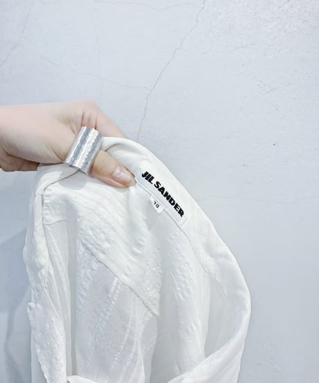 JIL SANDER Short Sleeve Open Collar Shirt WH