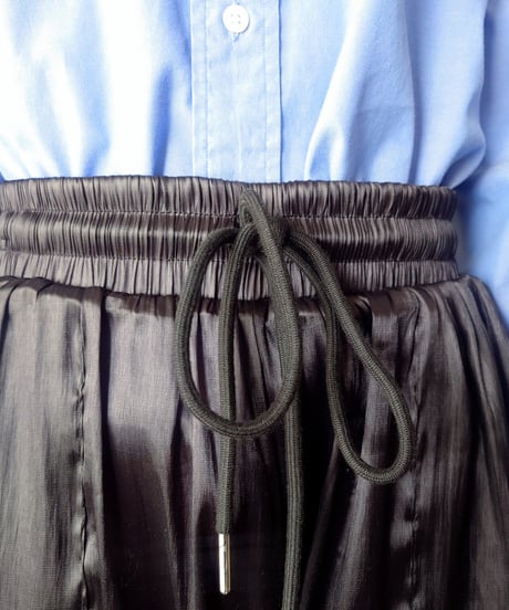 Satin Easy Cargo Pants BK