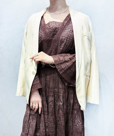 Chloe Silk Blend Shawl Collar Jacket IV