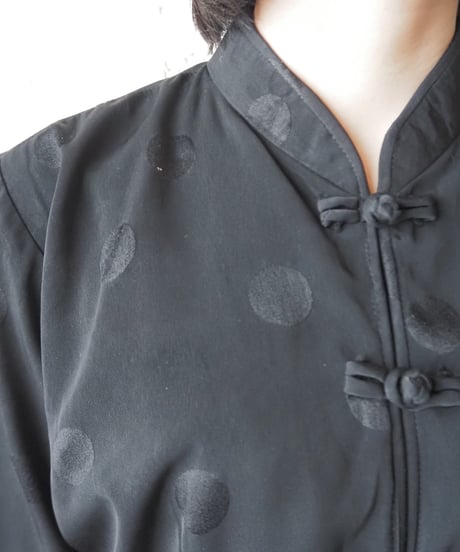 Shadow Dot China Shirt BK