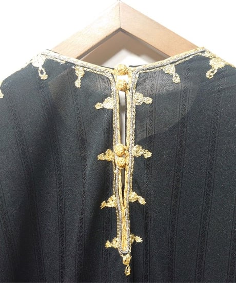 African Embroidery Kaftan Dress BK GO