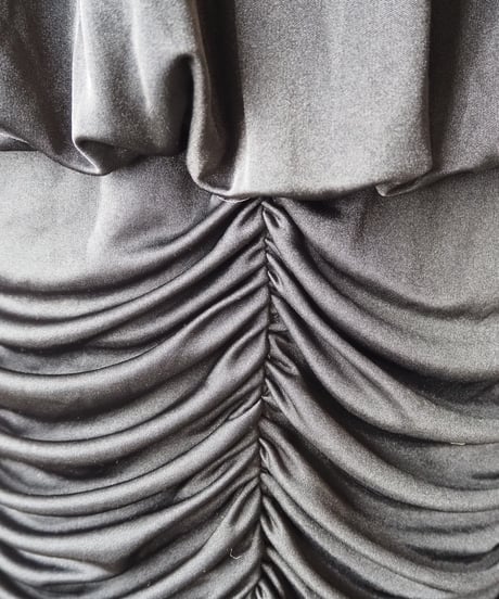 Gather Shiny Dress BK
