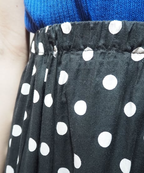 Tulle Layered Dot Skirt BK