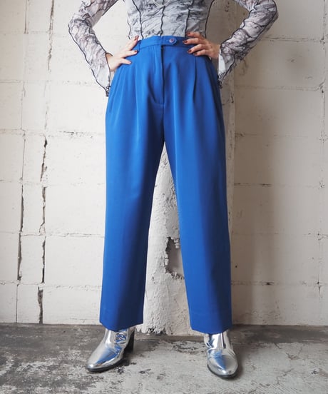 Color Tuck Pants BL