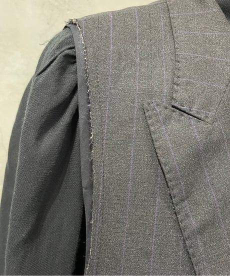 Remake Stripe Jacket Vest GRPUR