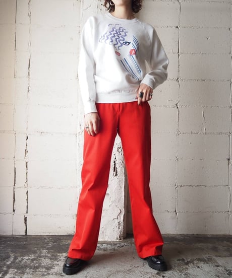 1980's Face Print Sweat WH