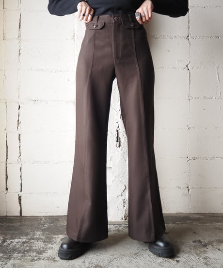 Pocket Design Flare Pants BR