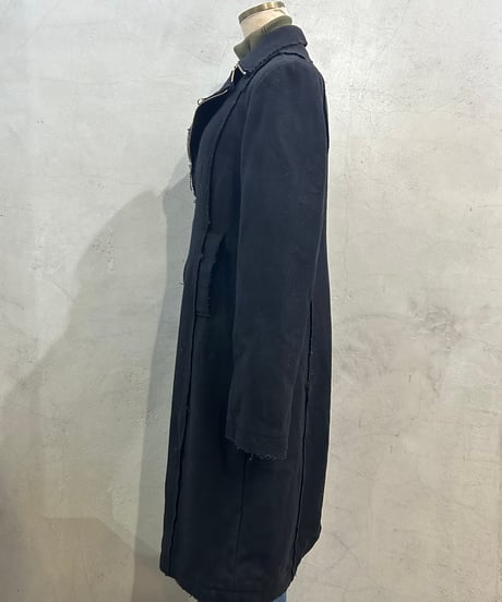 MM6 Maison Margiela Double Zip Detail Coat BK