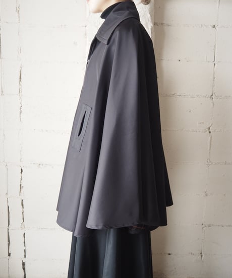 Belted Cape Coat BK