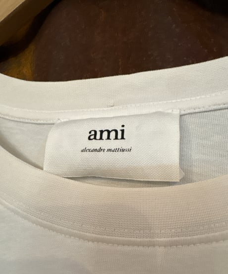 AMI PARIS Logo Embroidery Tee WH