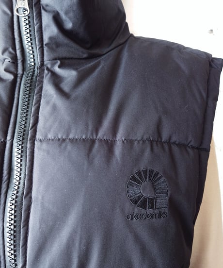 Stand  Collar Padded Vest BK