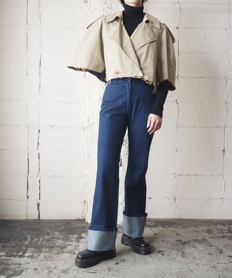 Cutoff Short Trench Coat BE