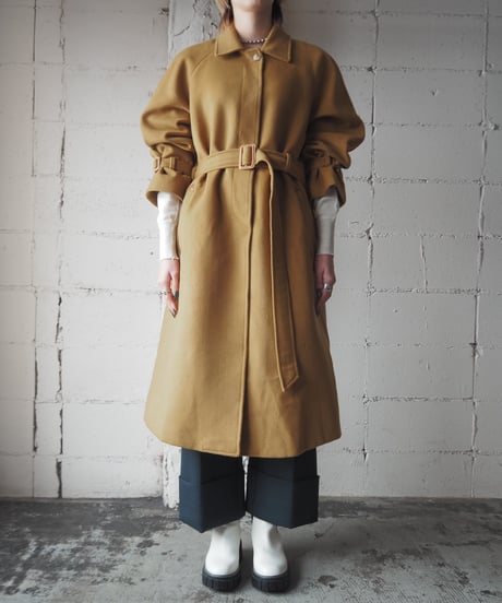 Burberry's Stand Fall Collar Wool Coat YE