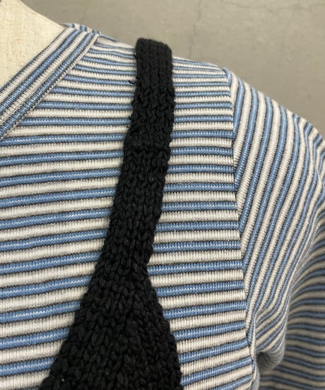Shell Button  Camisole Knit BK