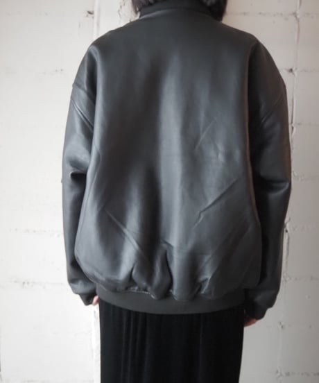 WAMKIM USA Leather Flight Jacket BK