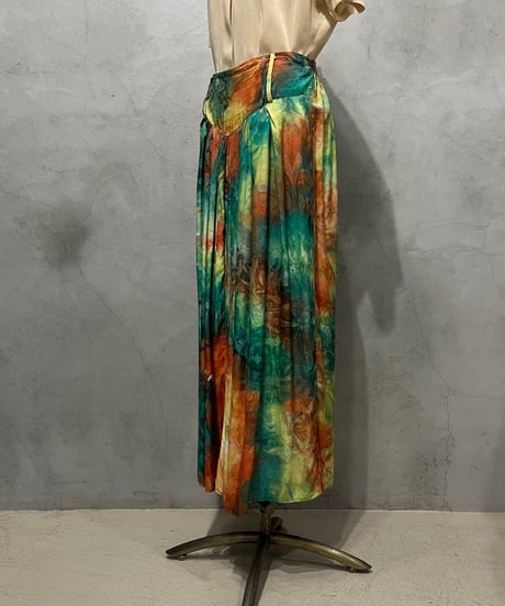 Tiedye Flared Tuck Skirt GNOR