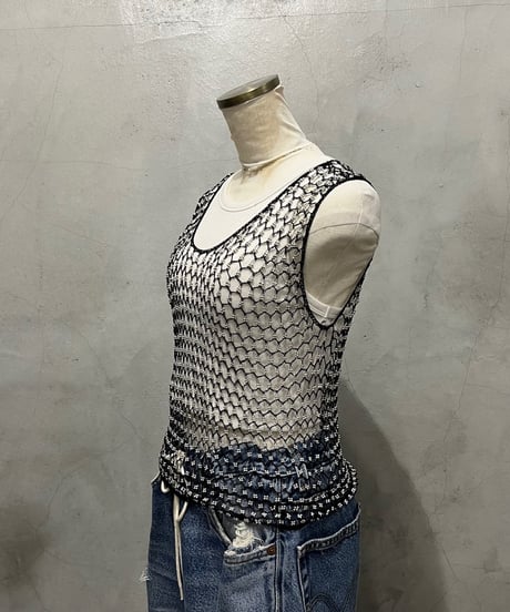 Beads×Crochet Tank BKSV