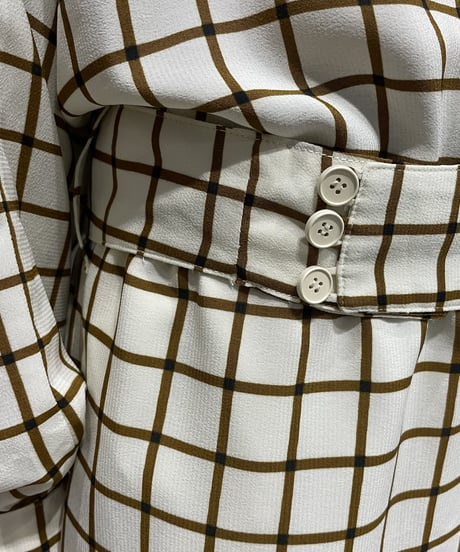 Boe Tie Check JumpSuit IVBR