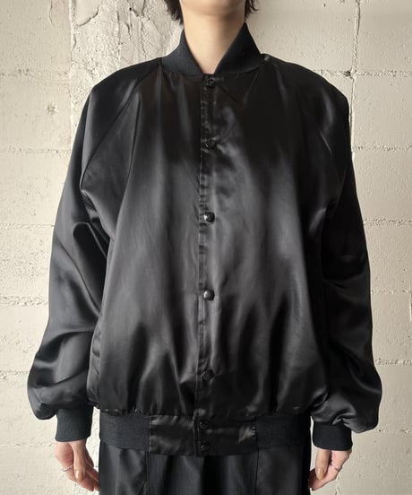 Satin MA-1 Blouson Jacket BK