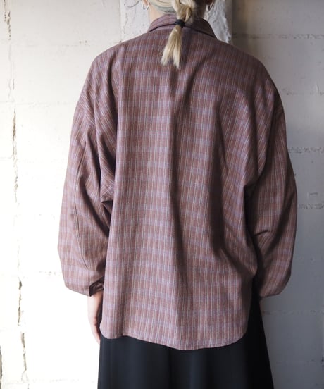 1970's Check Pattern Shirt BUR