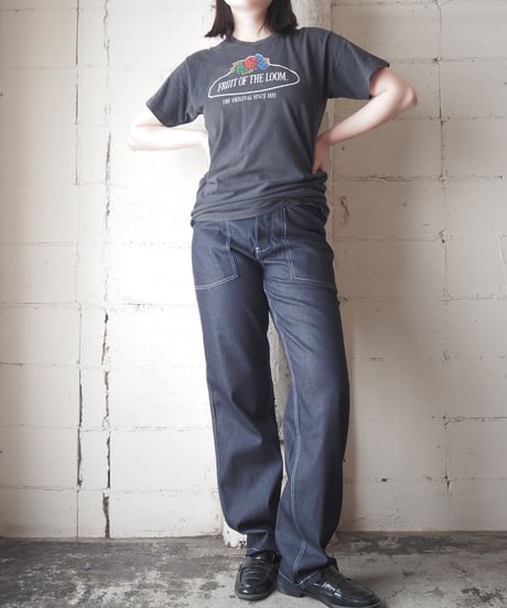 FRUIT OF THE LOOM Logo Print Tee BK
