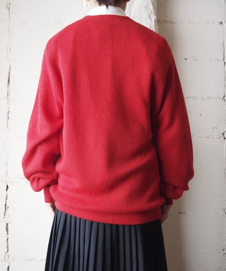 1970's V Neck Knit Cardigan RE