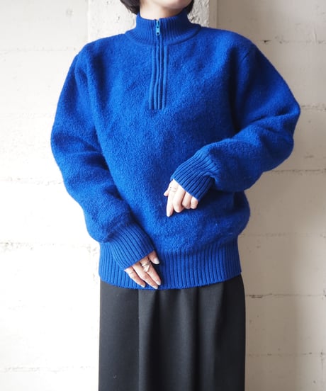 L.L.Bean Half Zip Knit BL