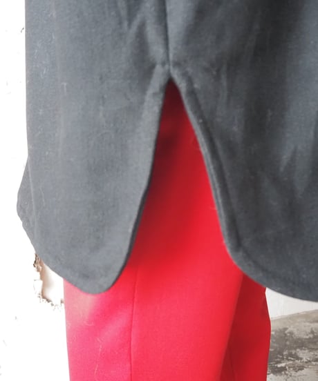 Bicolor Hood Wool Coat BKRE