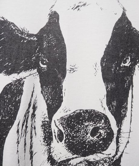 Cow Print Big Tee WH
