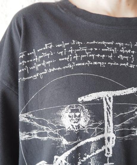 Leonardo daVinci Bicycle Sketch Tee BK