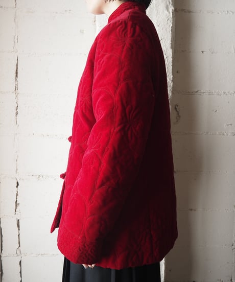 Quilted Velour China Jacket RE