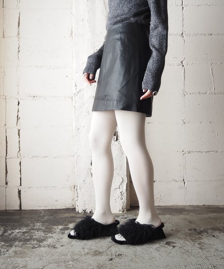 Leather Tight Mini Skirt BK