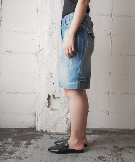 DOLCE&GABBANA Denim Tight Skirt BL