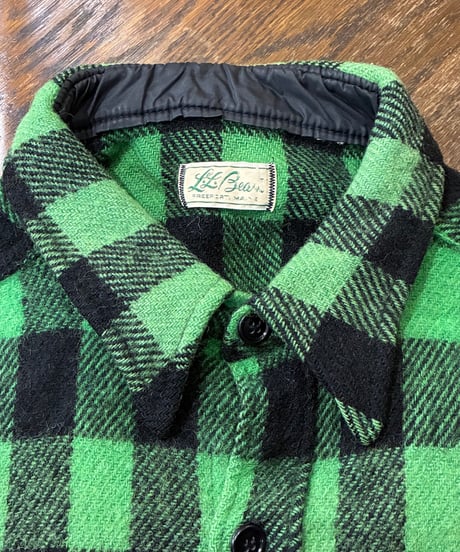 1970's L.L.Bean Wool Plaid Shirt GNBK
