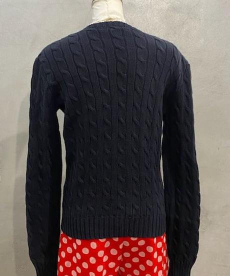 Ralph Lauren Cable Cotton Knit BK