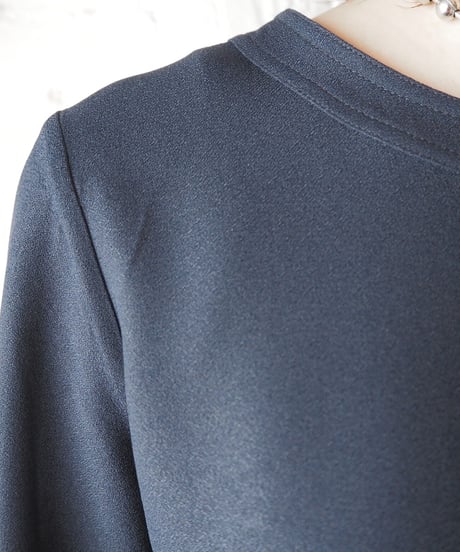 A.P.C. Crew Neck Half Button Shirt BK