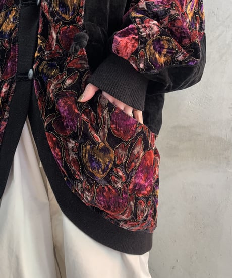 Velour Lame Design Jacket BKRE