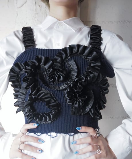 Remake Command Knit Frill Bustier NV