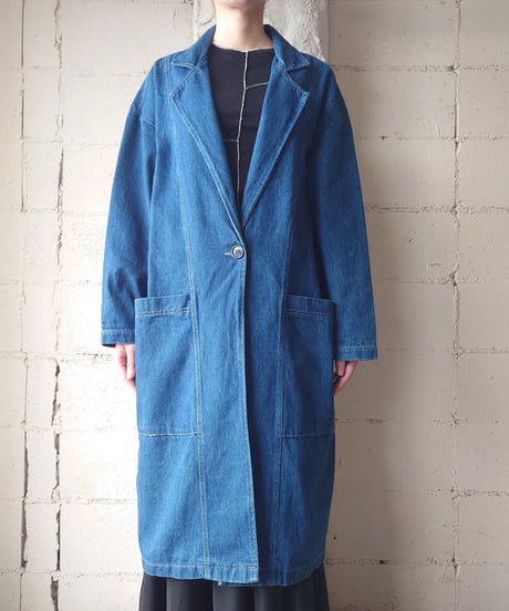 Denim Chester Coat BL