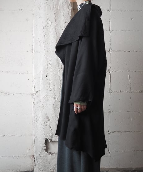 Back Fringe Square Collar Jacket BK