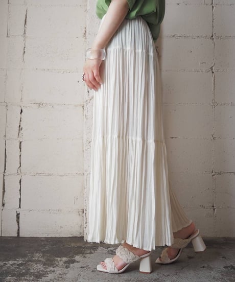 1990's Tiered Easy Skirt WH