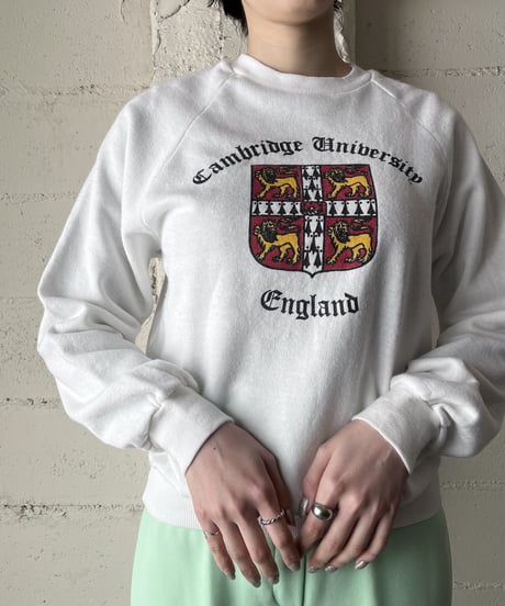 Raglan Sleeve Embrem Sweat WH