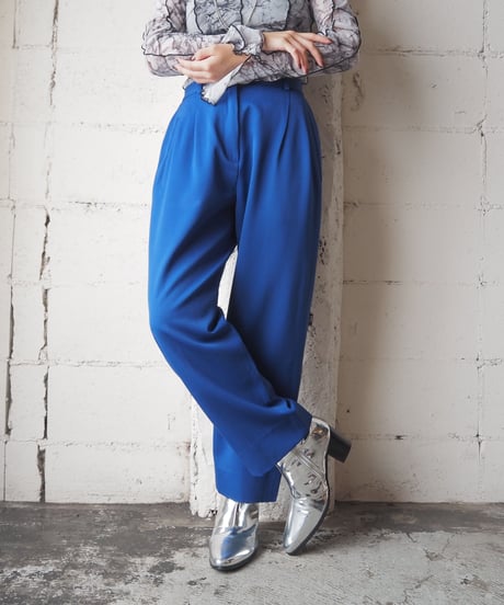 Color Tuck Pants BL