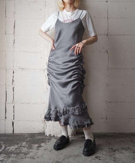 Frill Tiered Hem Camisole Dress GR