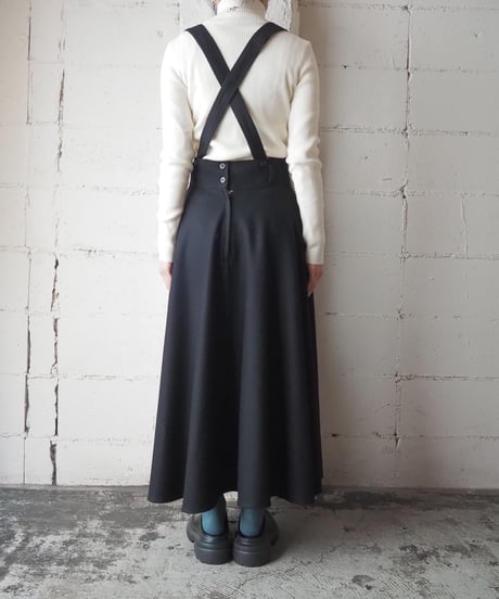 Suspender Flared Skirt BK