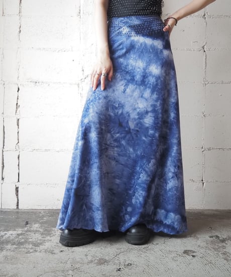 TieDye Print Long skirt BL