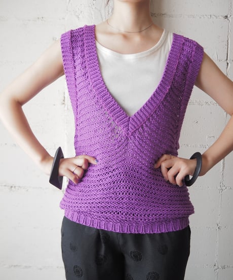 Pierre Cardin Low Gauge Vneck Knit PUR